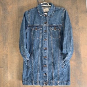 Forever21 long denim jacket / coat